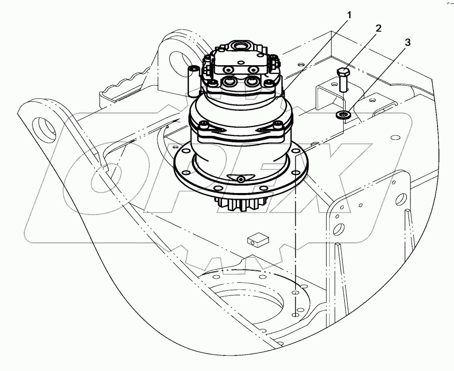  SWING MOTOR AND REDUCER MOUNTING