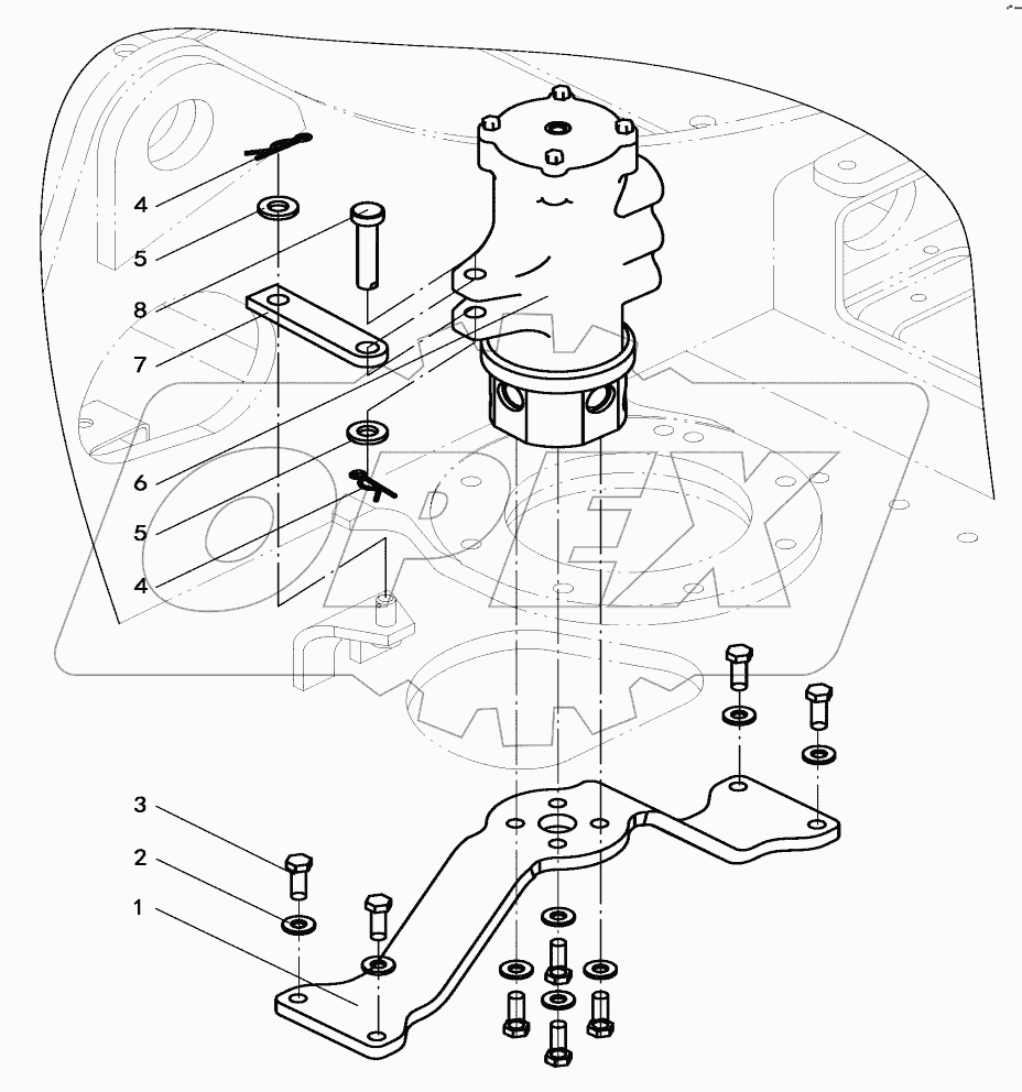  SWIVEL JOINT MOUNTING (J170-22B-000000)