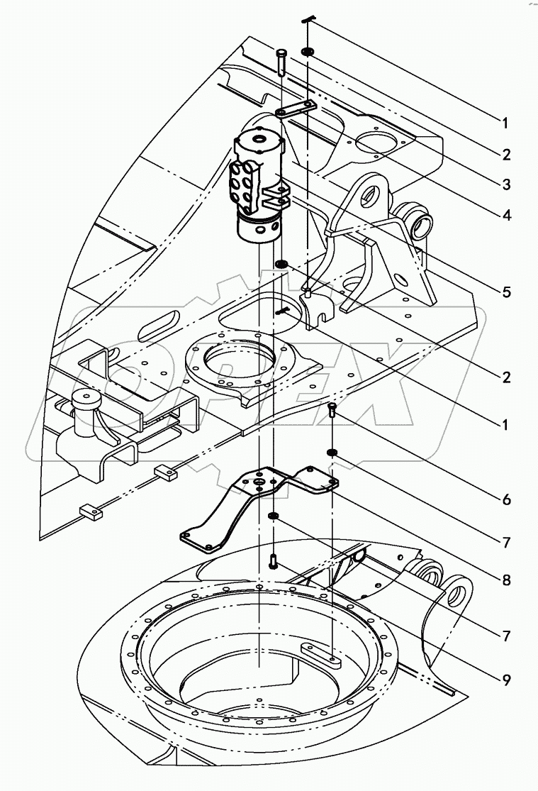  SWIVEL JOINT MOUNTING (J170-22C-000000)