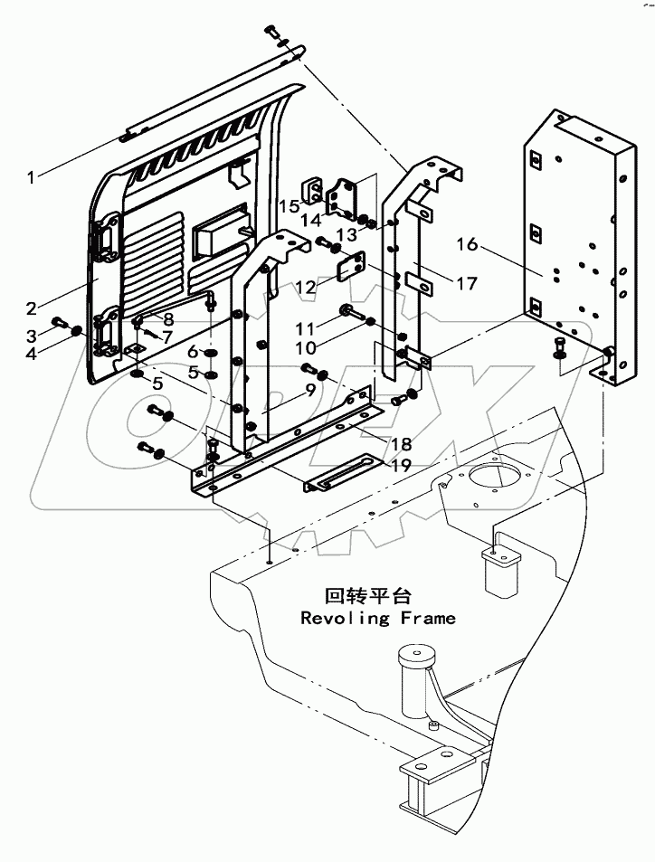  DOOR (L.H.) AND FRAME ASSY