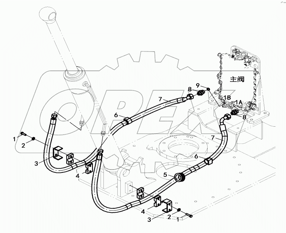  REVOLVING FRAME PIPING