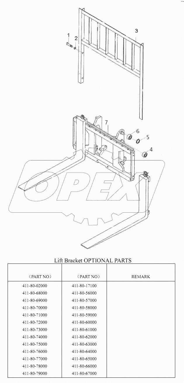 LIFT BRACKET SF30