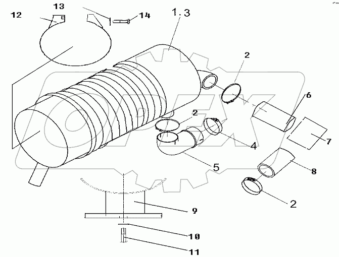 AIR CLEANER ASSY I-SF30Y, SF35Y (К25, GQ491GP)