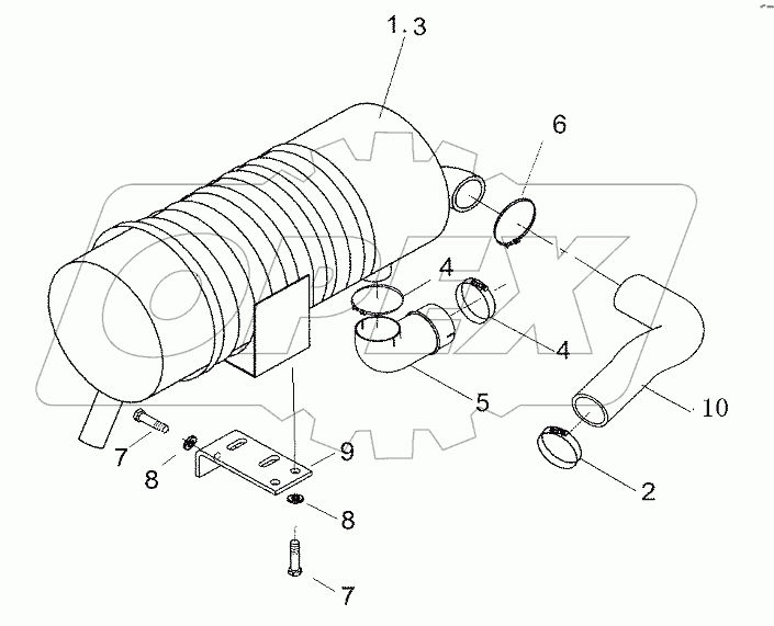 AIR CLEANER ASSY SF30/30TC490