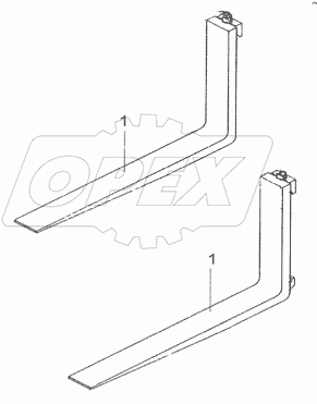 FORK ASSY 3.5TSTD SF35