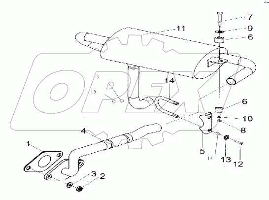 EXHAUST SYSTEM SF30/30T 4TNE98, SF35