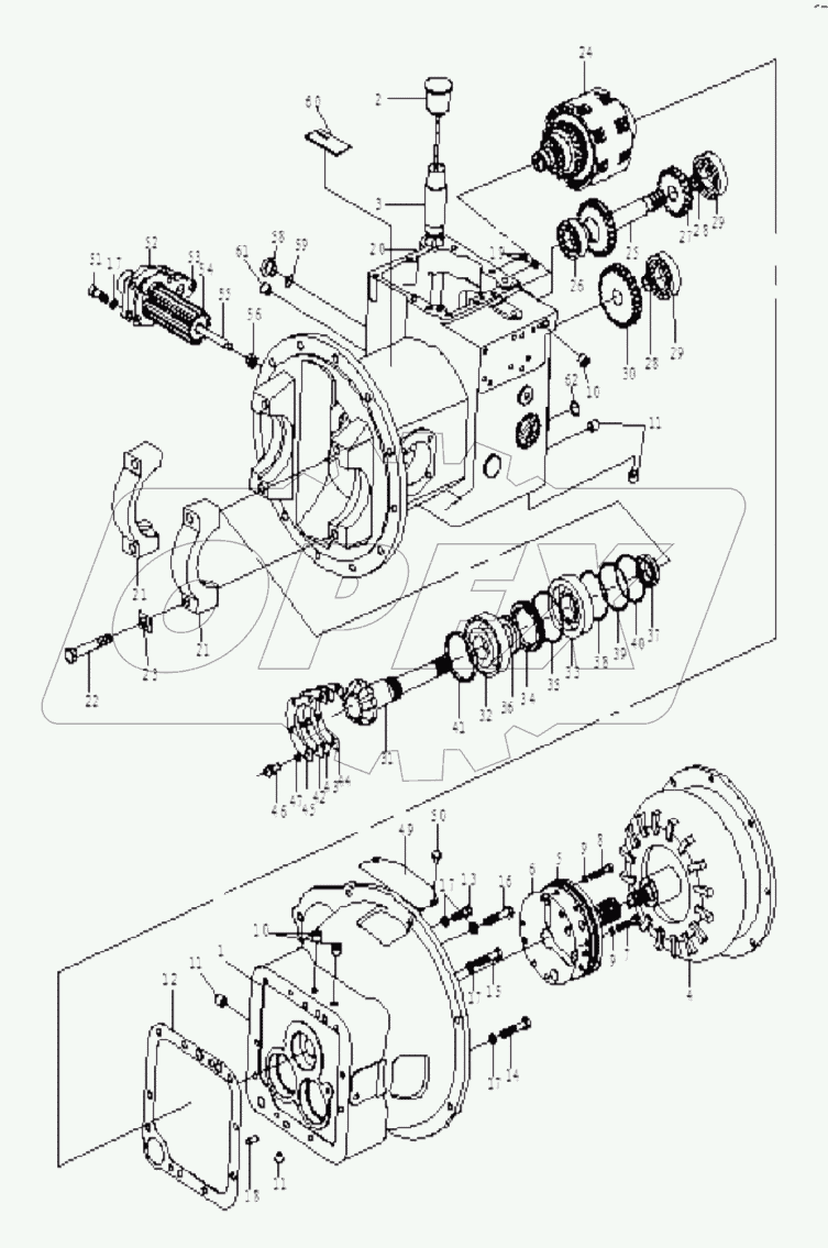 TORQUE CONVERTER TRANSMISSION ASSY (1/8)