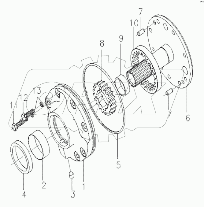 TORQUE CONVERTER TRANSMISSION ASSY (6/8)