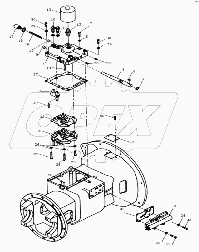 TORQUE CONVERTER TRANSMISSION ASSY (2/9)