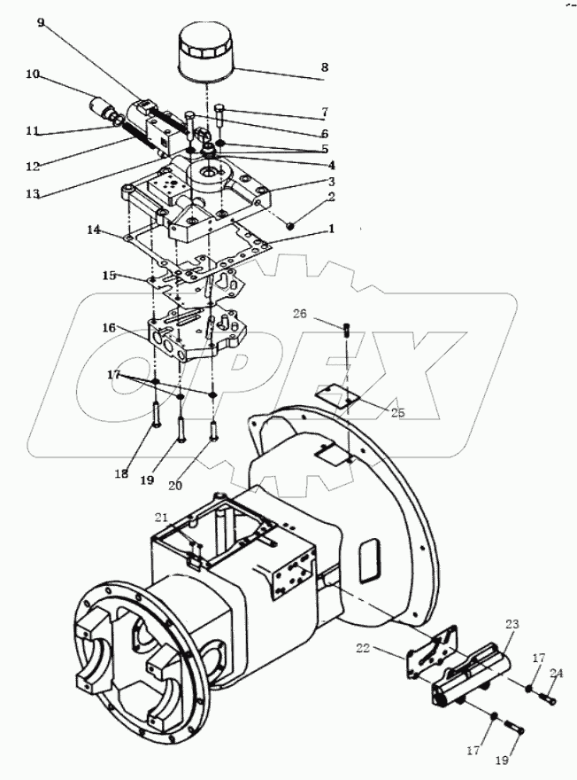 TORQUE CONVERTER TRANSMISSION ASSY (3/9)