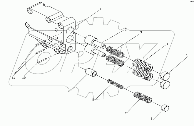 TORQUE CONVERTER TRANSMISSION ASSY (6/9)