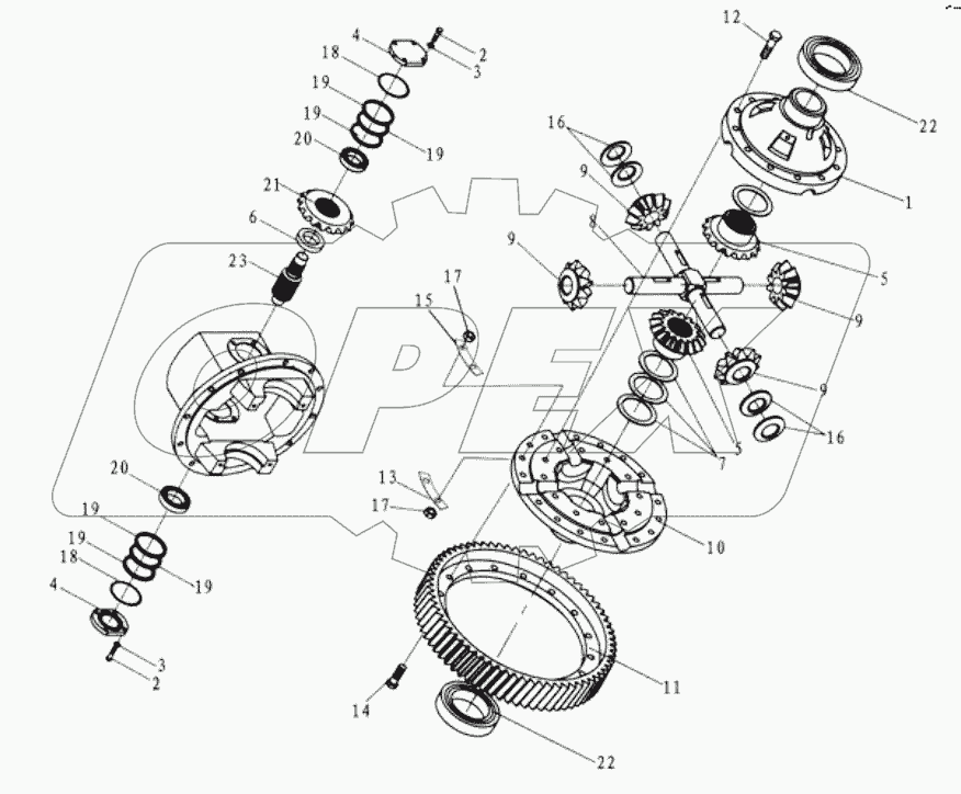 TORQUE CONVERTER TRANSMISSION ASSY (9/9)