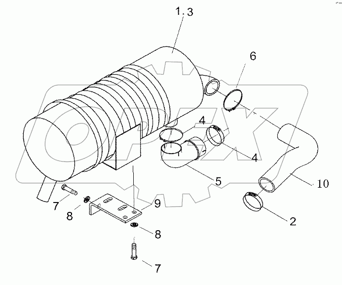 AIR CLEANER ASSY I-SF30/30T (4JG2)
