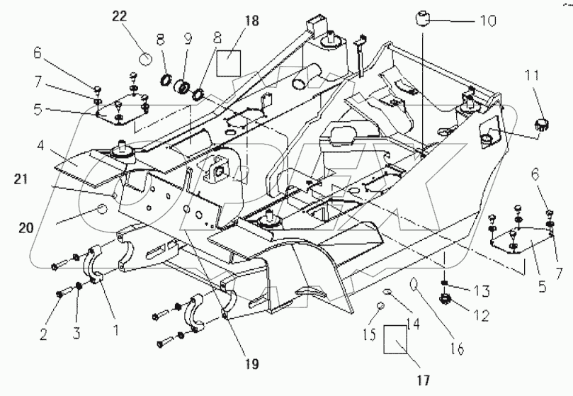 FRAME ASSY I-SF30, I-SF30T (C490BPG)