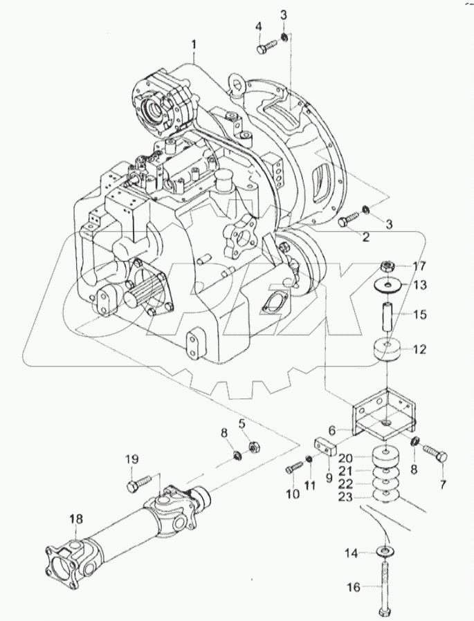 TORQUE CONVERTER TRANSMISSION ASSY