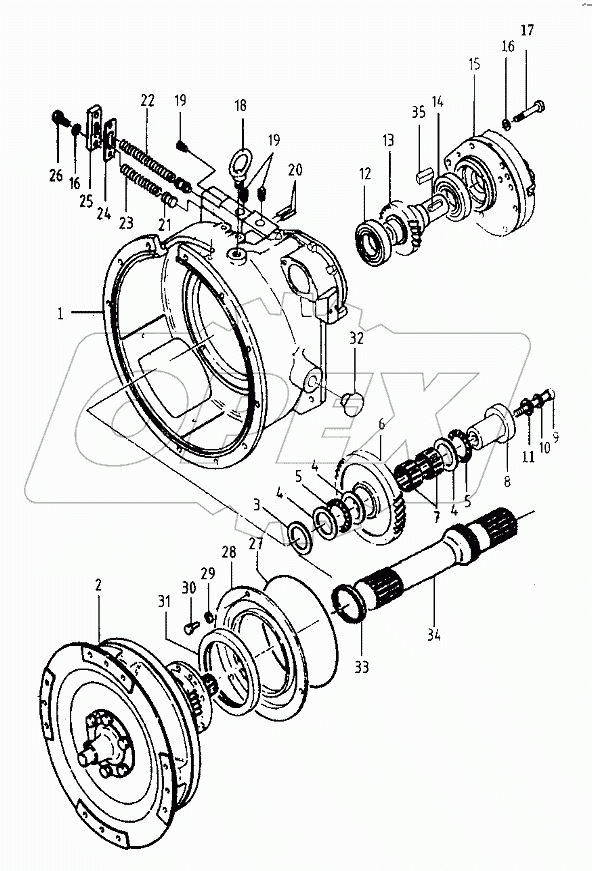 TORQUE CONVERTER TRANSMISSION ASSY