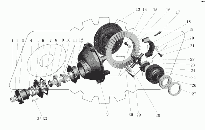 Main reducer assembly