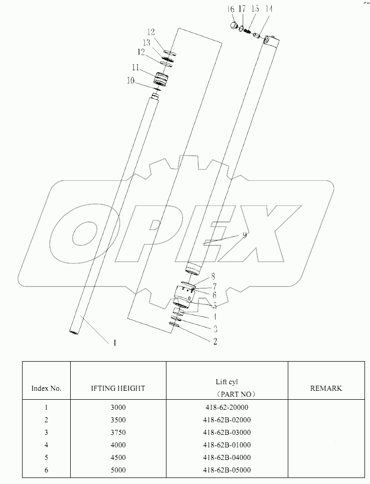 UPGRADE CYLINDER (SF50/SF60)