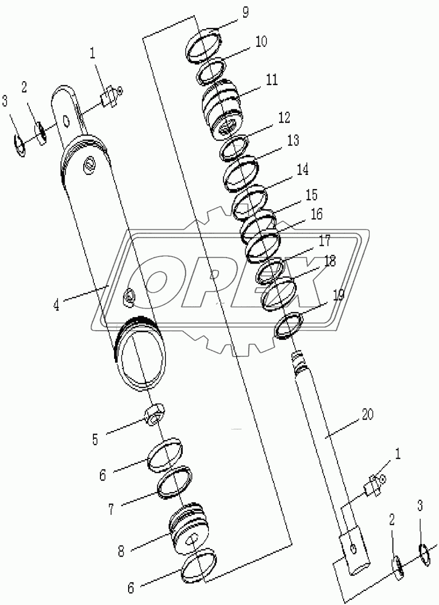 TILT OIL CYLINDER ASSY