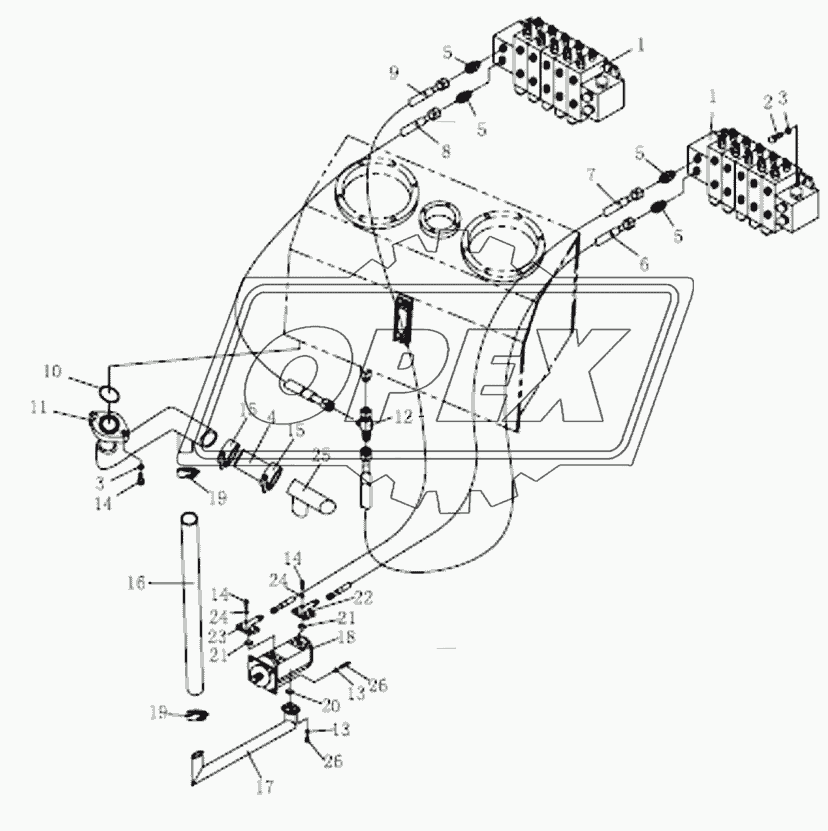 HYDRAUTIC PIPING ASSY