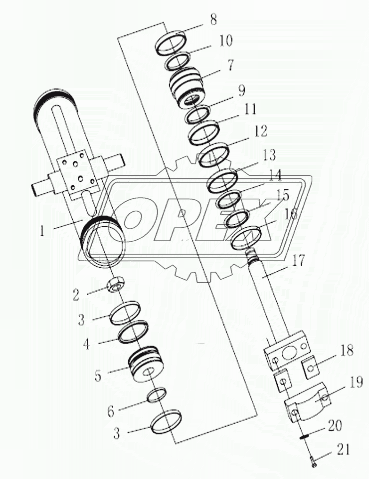 BLADE LIFTING OIL CYLINDER ASSY