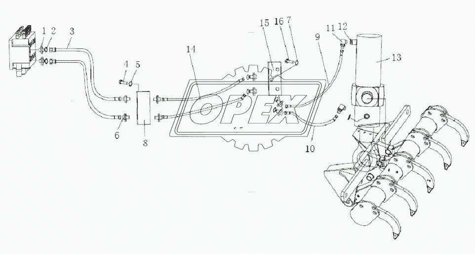 RIPPER PIPING ASSY