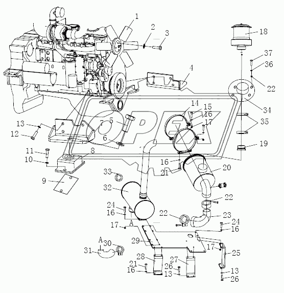 ENGINE MOUNTING AND ATTACHMENT 1