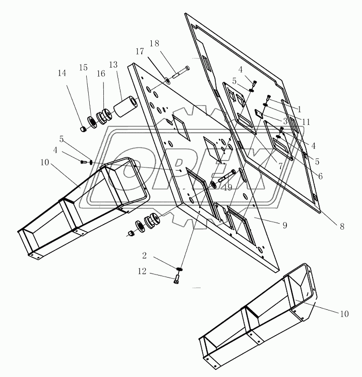 FRAME, FLOOR PLATE