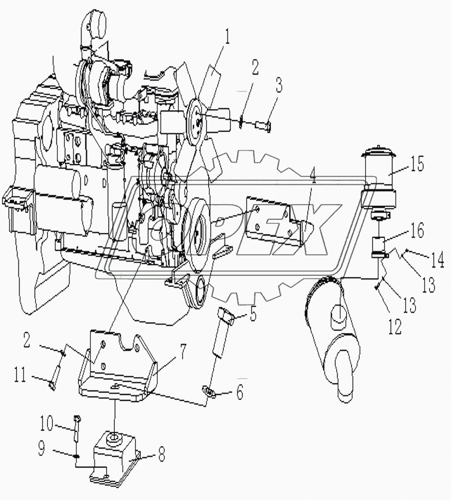 ENGINE MOUNTING AND ATTACHMENT 2