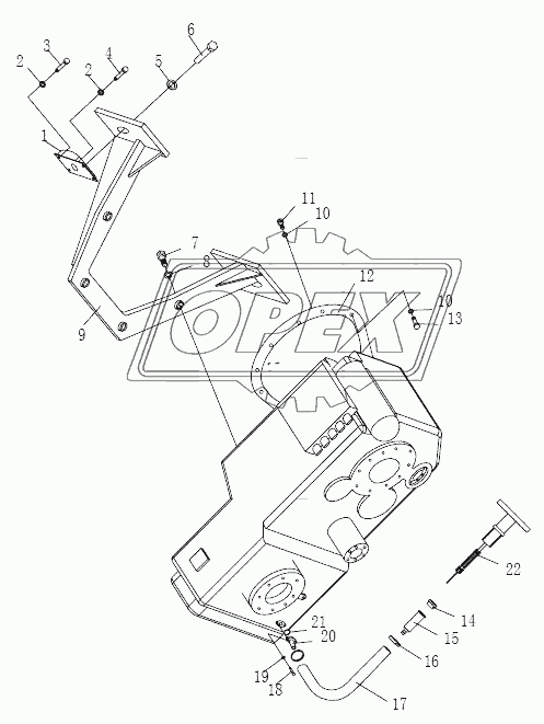 TRANSMISSION CASE AND ASSEMBLY 2