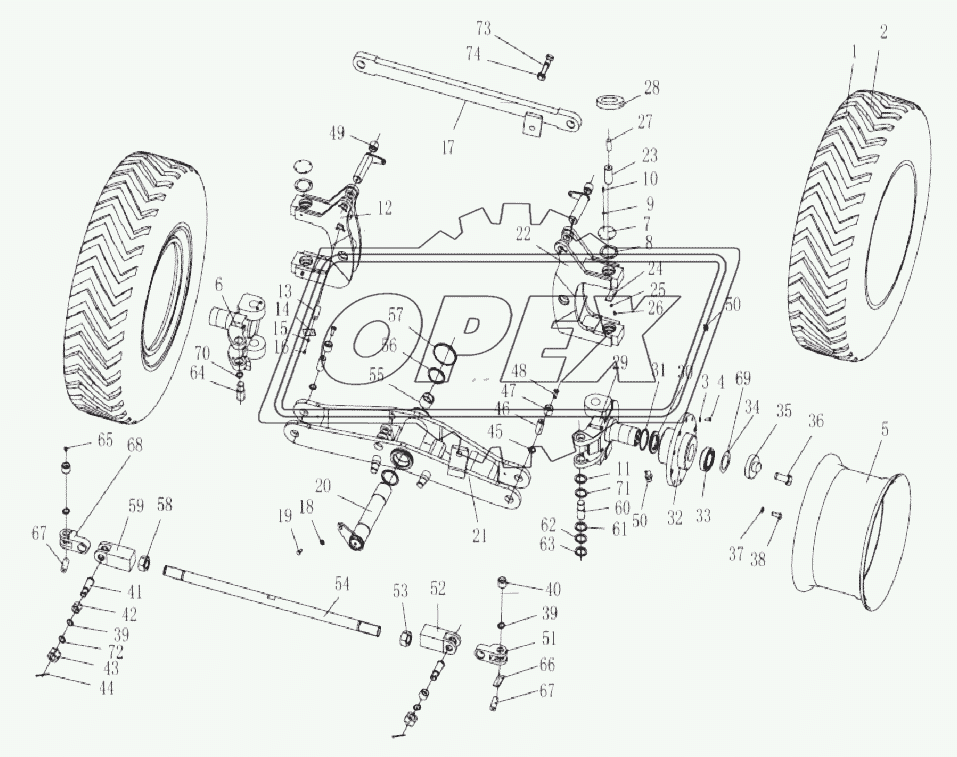 FRONT AXLE ASSY