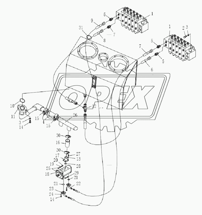 HYDRAUTIC PIPING ASSY