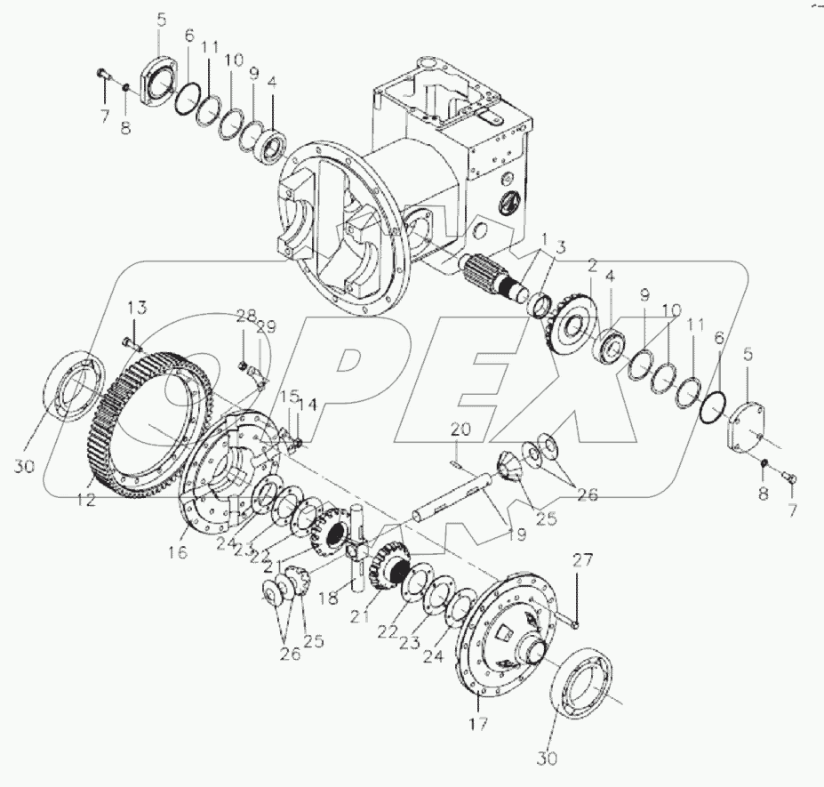 TORQUE CONVERTER TRANSMISSION ASSY (5/5)