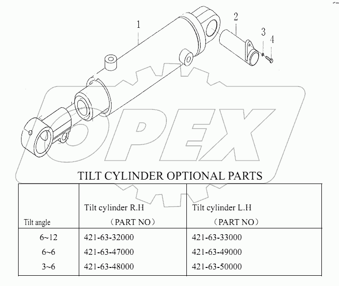 TILT CYLINDER