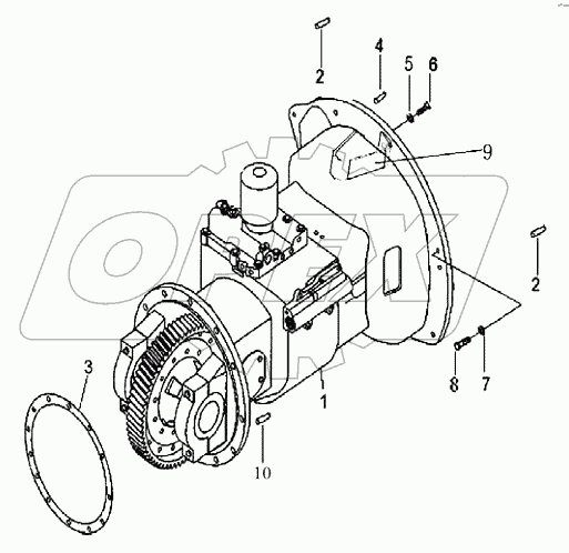 TORQUE CONVERTER TRANSMISSION ASSY (1/5)