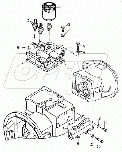 TORQUE CONVERTER TRANSMISSION ASSY (3/5)