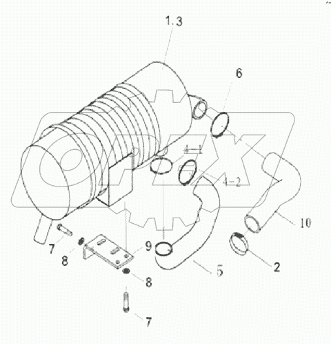 AIR CLEANER ASSY (Diesel K21, K25)