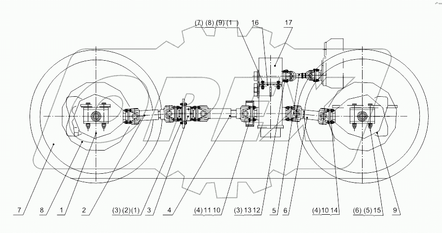 Driving shaft and driving axle