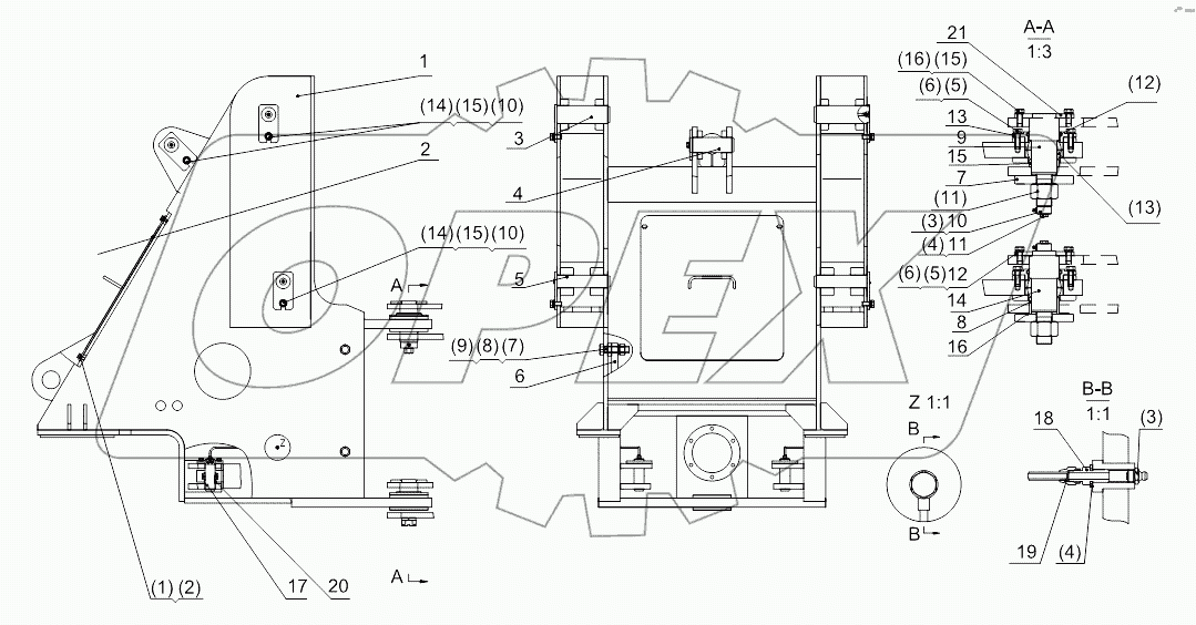 Front frame assembly