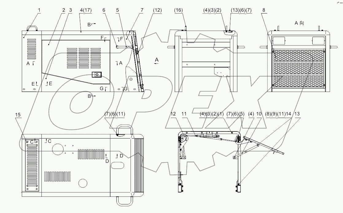 Engine hood (match WUXI engine)