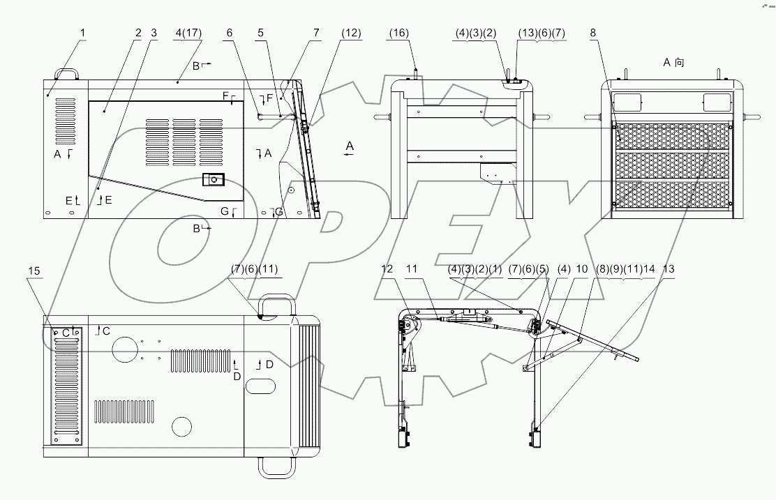 Engine hood (match CUMMUNIS engine)