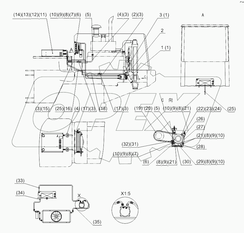 Air Conditioner System (6110/125G5-10B)