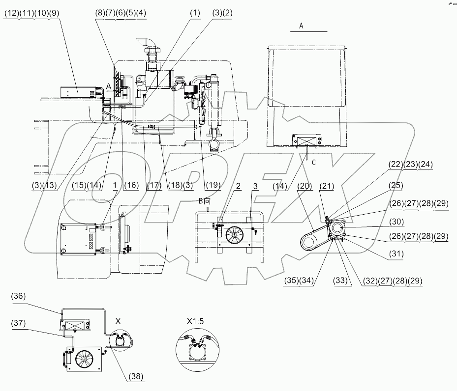 SL30W Air Conditioner System (6BT5.9-C130)