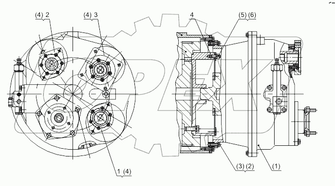 Torque converter connect (match WUXI engine)