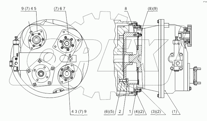Torque converter connect (match DETUZ engine)