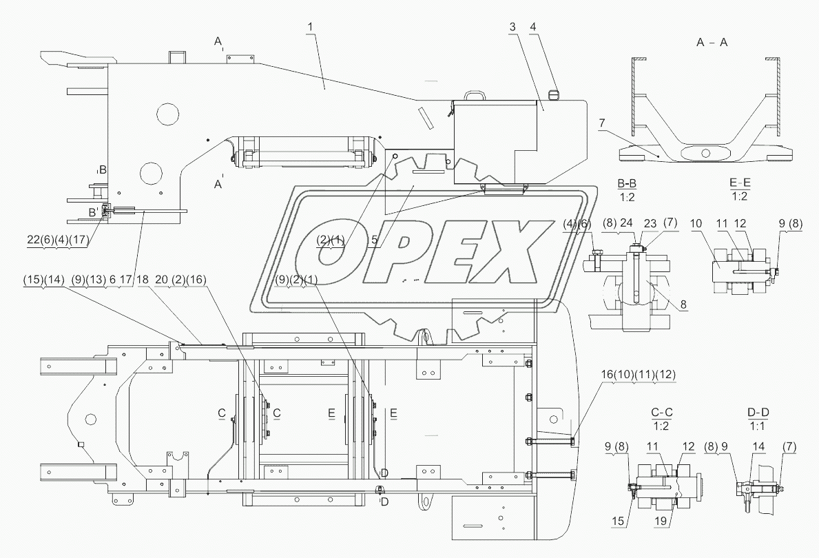 REAR FRAME ASSEMBLY