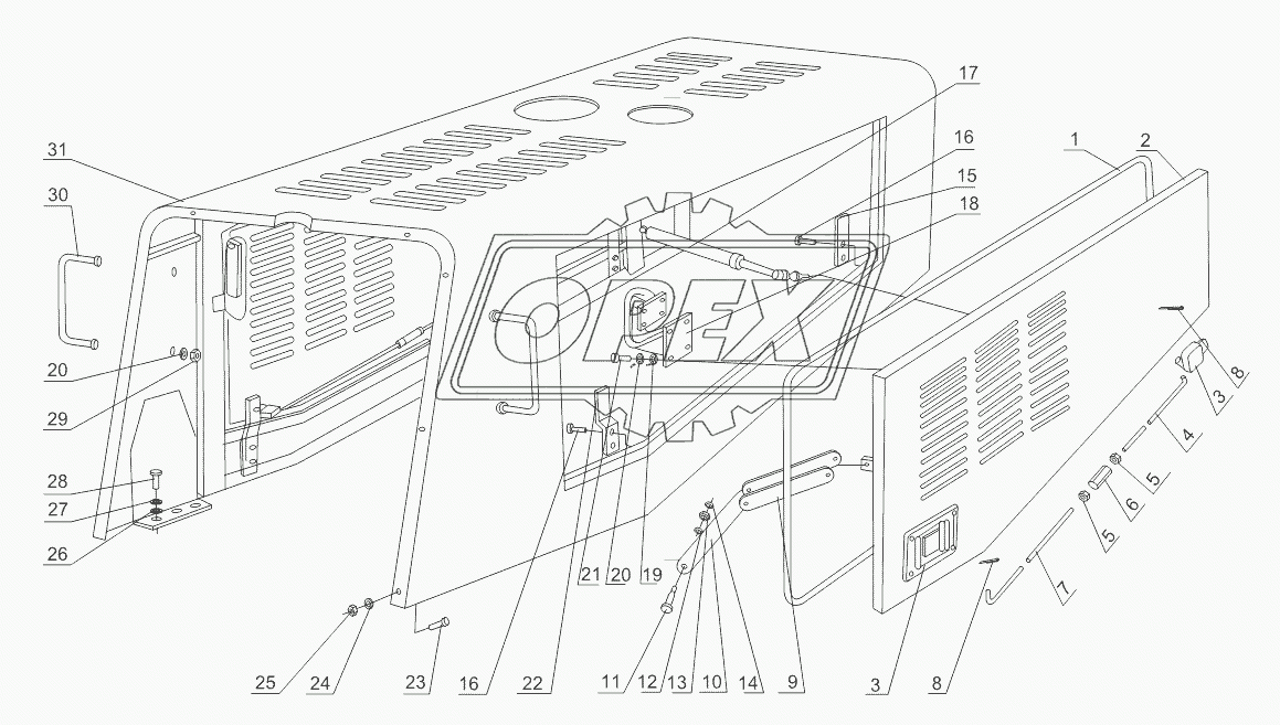 ENGINE HOOD ASSEMBLY