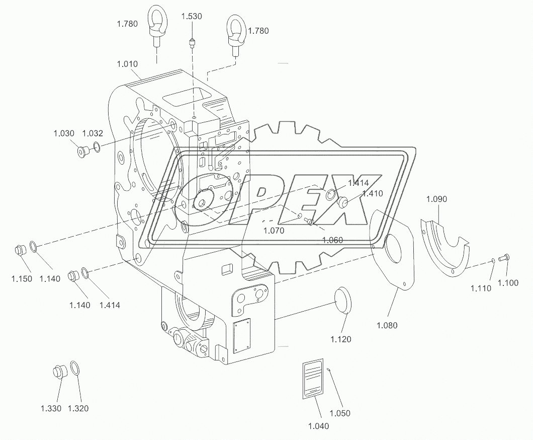 GEARBOX CASE PART 4WG180