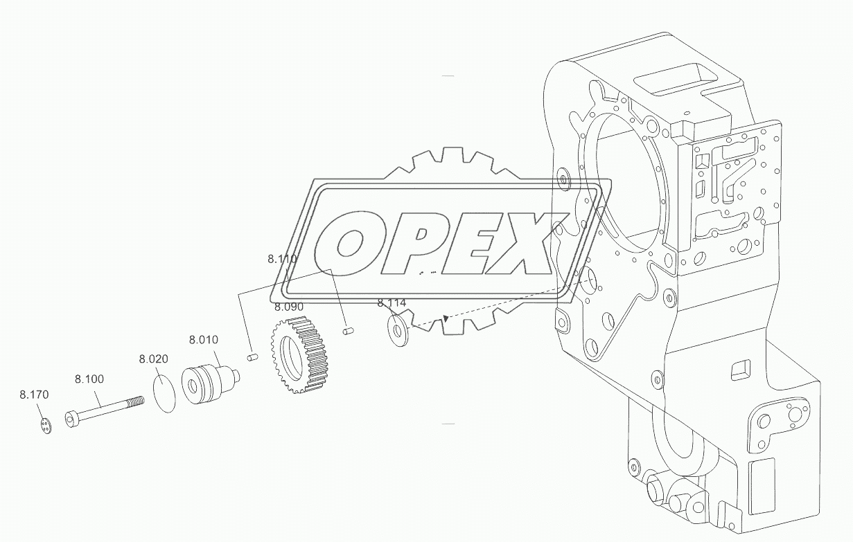 GEARBOX IDLER PART 4WG180