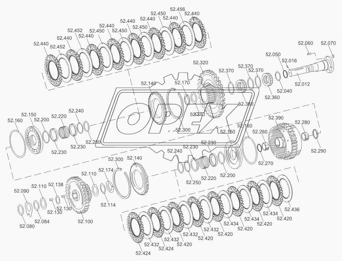 KR+K2 CLUTCH PART 4WG180